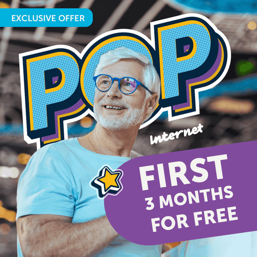 The first 3 months of your new Internet subscription for free!*